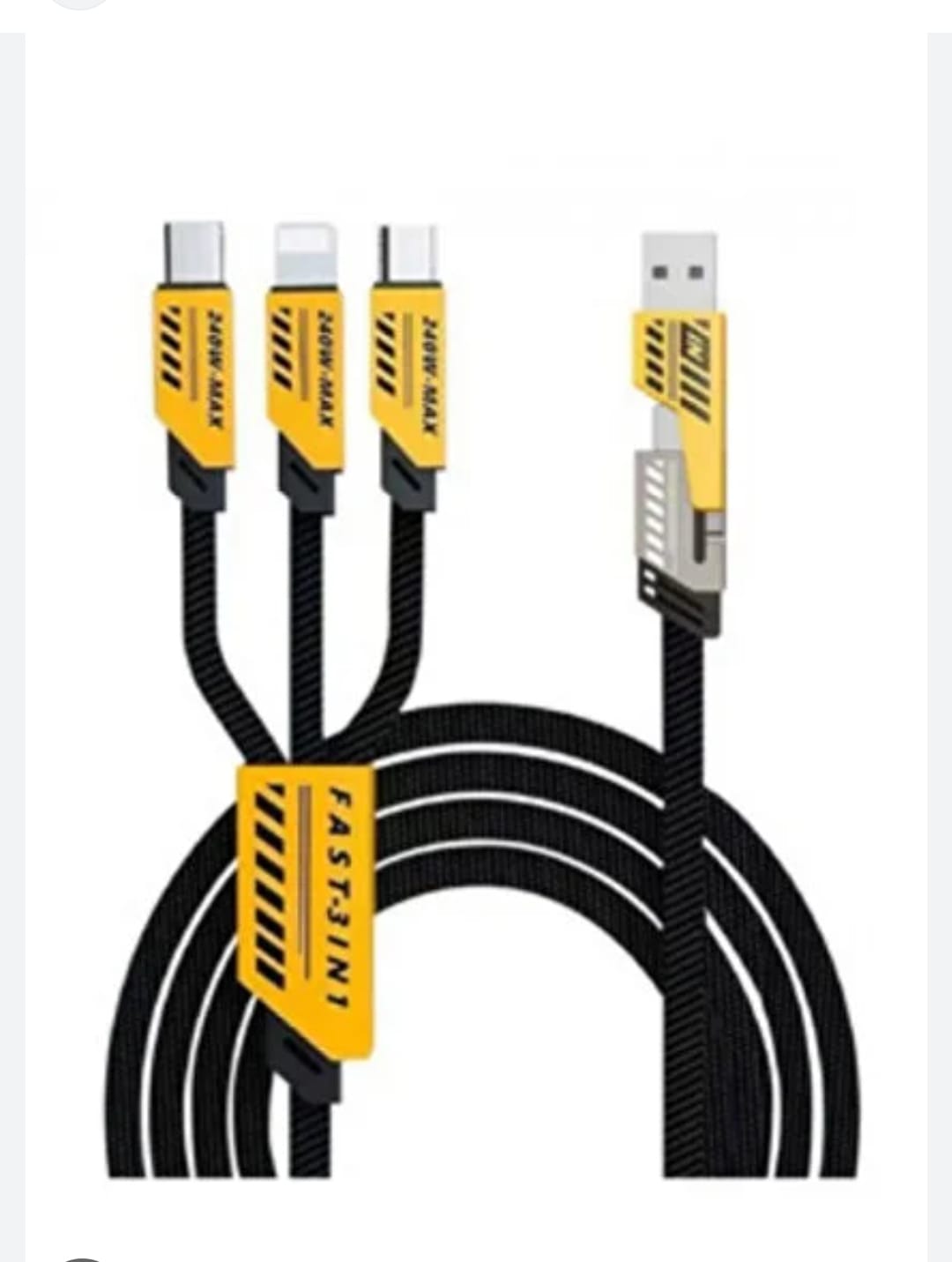 HIZLI ŞARJ VE DATA KABLOSU ÇOKLU 240 W